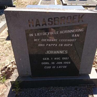 HAASBROEK Johannes 1907-1968