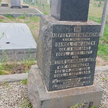 JAGER Daniel C., de 1849-1927 &amp; Hester Salomina OOSTHUIZEN 1856-1934