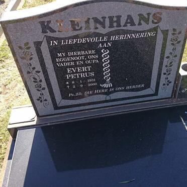 KLEINHANS Evert Petrus 1931-2000