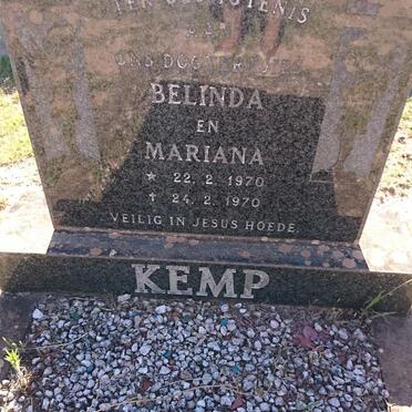 KEMP Belinda 1970-1970 :: KEMP Mariana 1970-1970