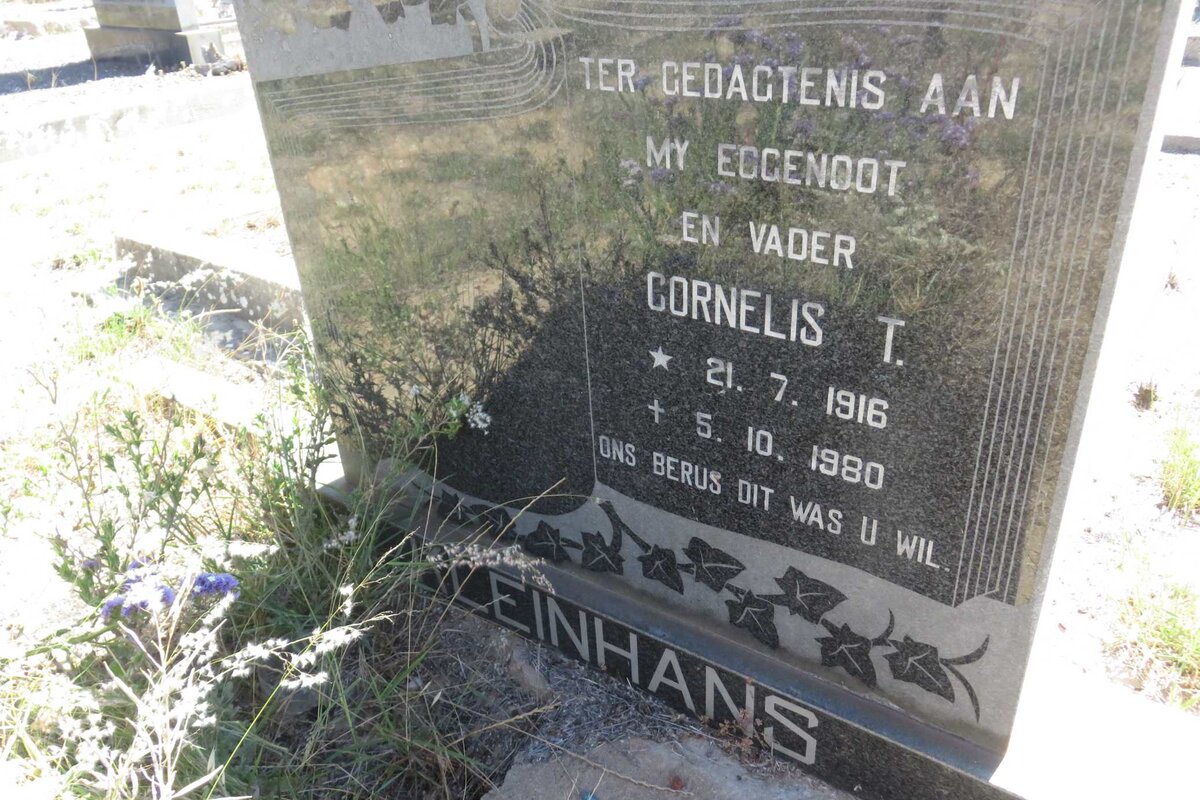 KLEINHANS Cornelis T. 1916-1980