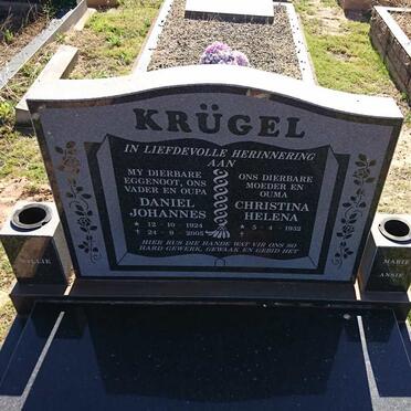 KRUGEL Daniel Johannes 1924-2005 &amp; Christina Helena 1932-
