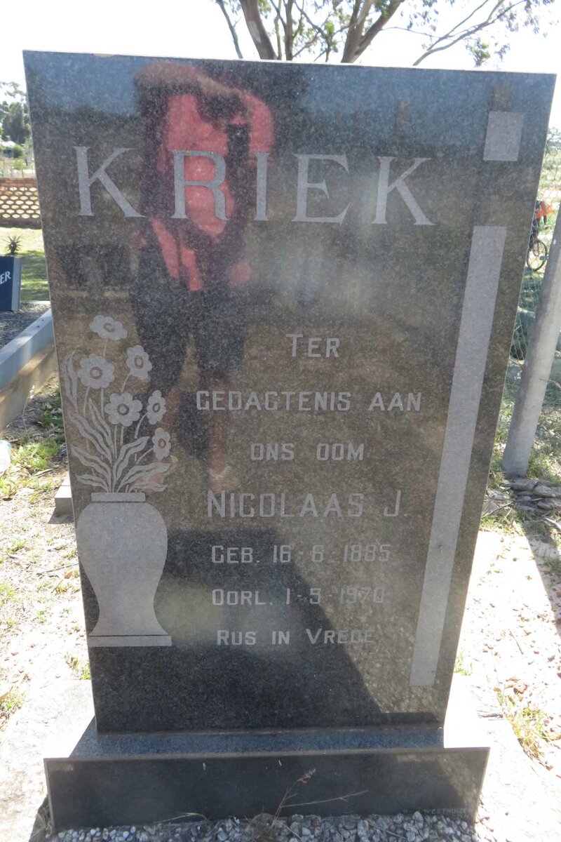 KRIEK Nicolaas J. 1885-1970