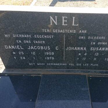 NEL Daniel Jacobus C. 1909-1979 &amp; Johanna Susanna RAS 1911-1993