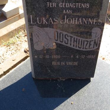 OOSTHUIZEN Lukas Johannes 1906-1992