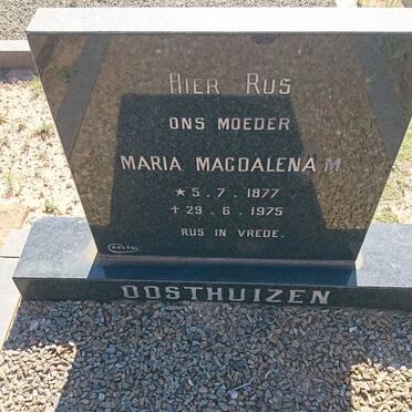 OOSTHUIZEN Maria Magdalena M. 1877-1975
