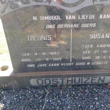 OOSTHUIZEN Theunis 1884-1969 &amp; Susanna SAUERMAN 1879-1952