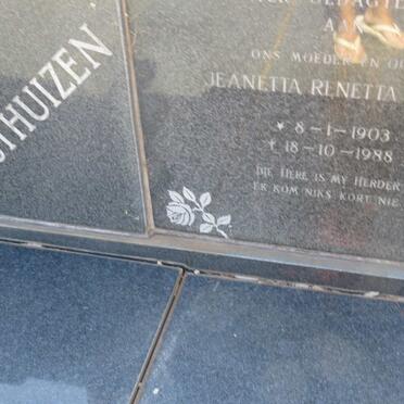 OOSTHUIZEN Jeanetta Renetta Maria 1903-1988