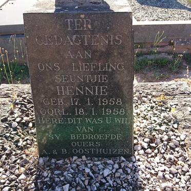 OOSTHUIZEN Hennie 1958-1958