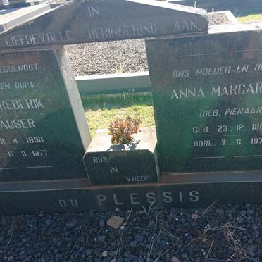 PLESSIS Georg Frederik Danhauser, du 1898-1977 &amp; Anna Margaretha PIENAAR 1907-1979