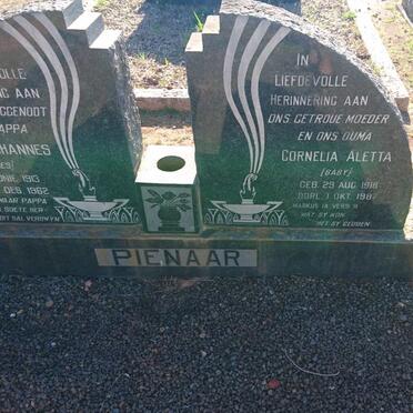 PIENAAR Salomon Johannes 1913-1962 &amp; Cornelia Aletta 1918-1987