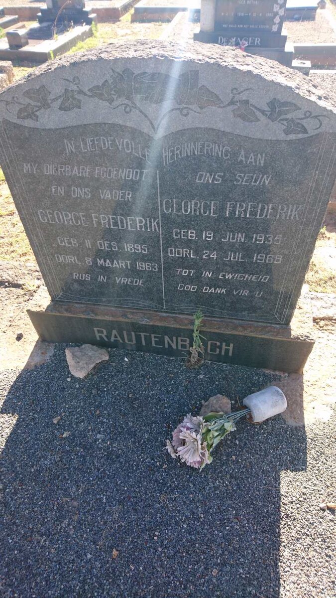 RAUTENBACH George Frederik 1895-1963 :: RAUTENBACH George Frederik 1935-1968