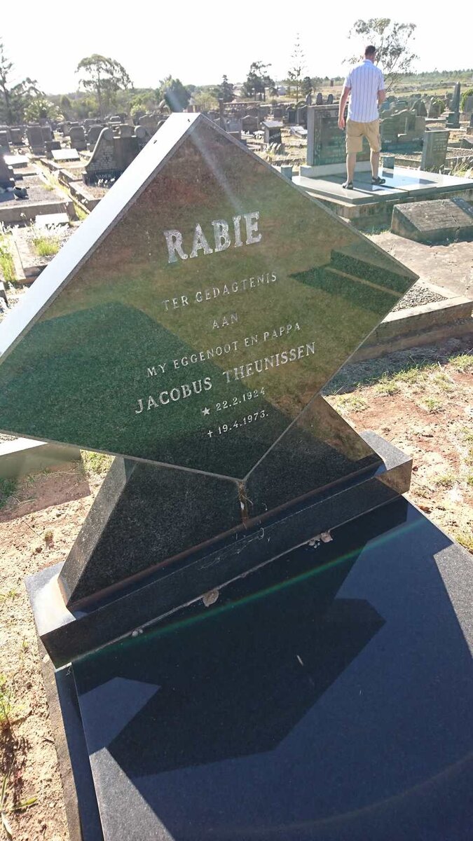 RABIE Jacobus Theunissen 1924-1973