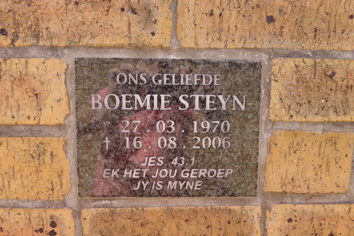 STEYN Boemie 1970-2006