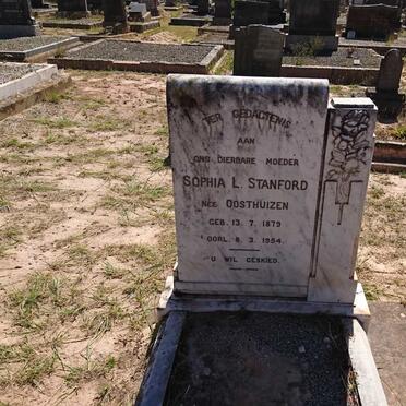 STANFORD Henry John 1874-1946 &amp; Sophia L. OOSTHUIZEN 1879-1954