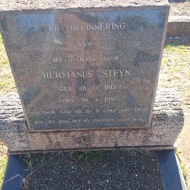 STEYN Hermanus 1913-1960