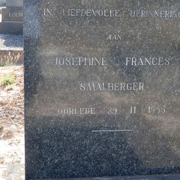 SMALBERGER Josephine Frances -1955