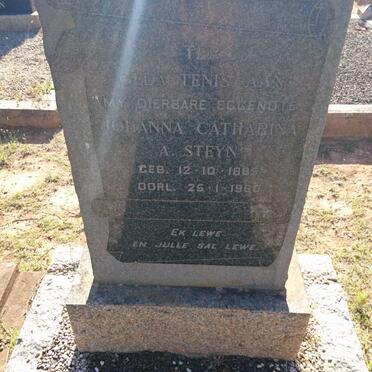 STEYN Johanna Catharina A.1885-1960