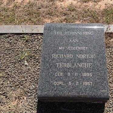 TERBLANCHE Richard Nortje 1895-1967 &amp; Francis Martina Elizabeth KIRSTEN 1901-1978