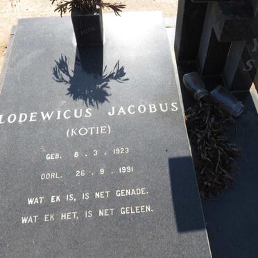UYS Lodewicus Jacobus 1923-1991 &amp; Jacoba Johanna 1928-2015