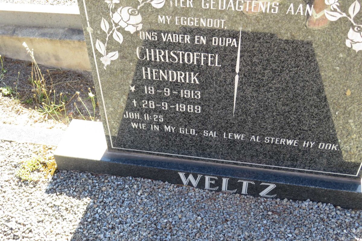 WELTZ Christoffel Hendrik 1913-1989