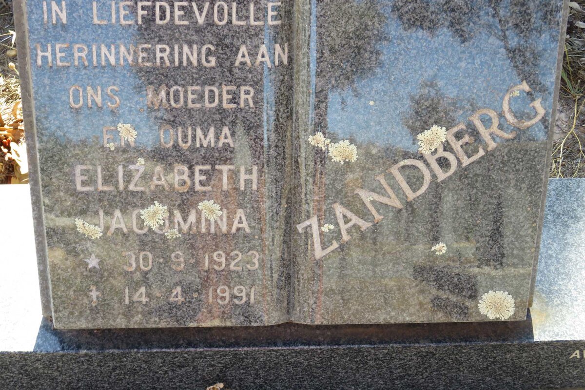 ZANDBERG Elizabeth Jacomina 1923-1991