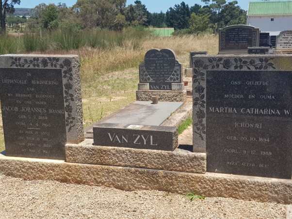 ZYL Jacob Johannes, van 1884-1960 &amp; Martha Catharina W. CRONJE 1894-1989