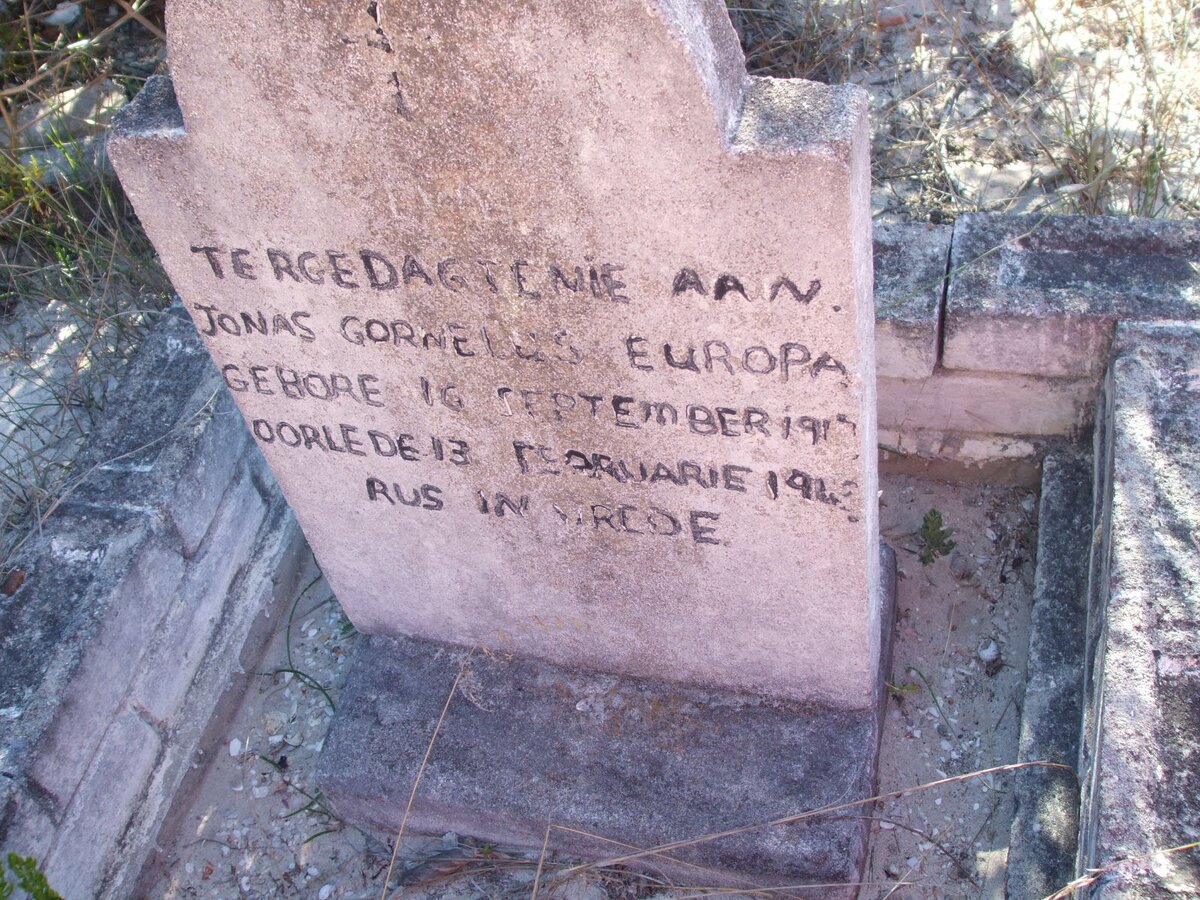 EUROPA Jonas Cornelus 1917-1943