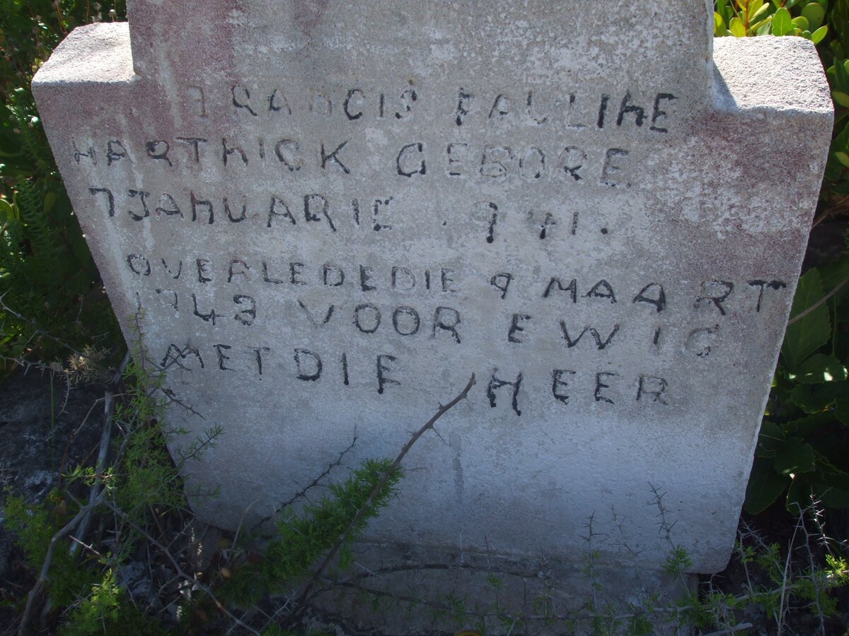 HARTNICK Francis Pauline 1941-1943