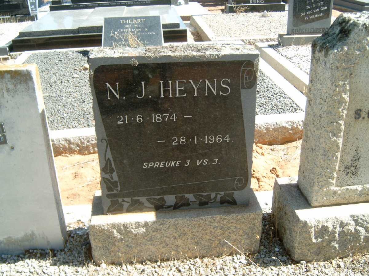 HEYNS N.J. 1874-1964
