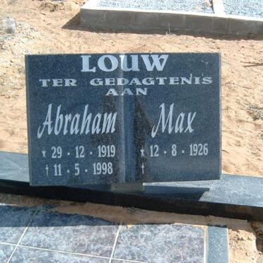 LOUW Abraham 1919-1998 :: LOUW Max 1926-