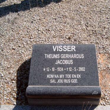 VISSER Theunis Gerhardus Jacobus 1934-2002