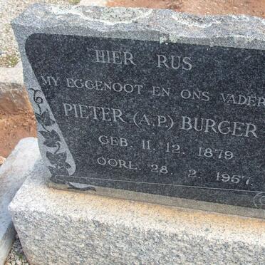 BURGER A.P. 1879-1957