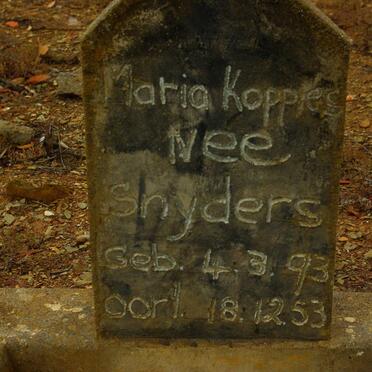 KOPPIES Maria nee SNYDERS 1893-1953
