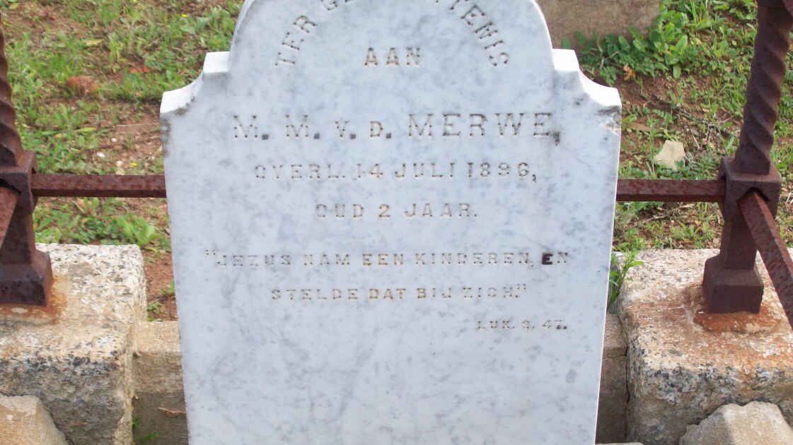 MERWE M.M., v.d. -1896