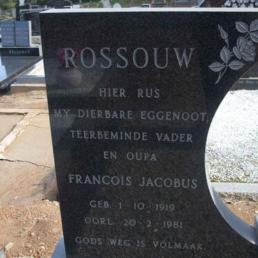 ROSSOUW Francois Jacobus 1919-1981