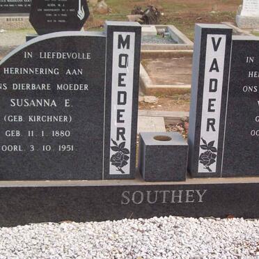 SOUTHEY Willem G.J. 1879-1955 &amp; Susanna E. KIRCHNER  1880-1951