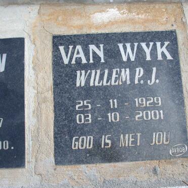 WYK Willem P.J., van 1929-2001