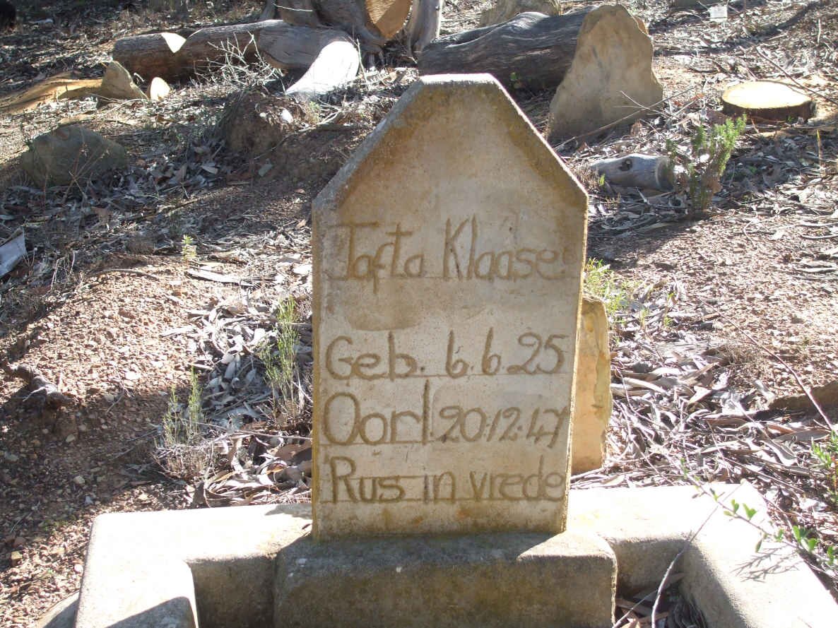 KLAASE Jafta 1925-1947