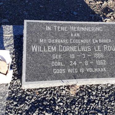 ROUX Willem Cornelius, le 1886-1962