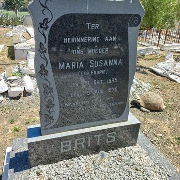 BRITS Maria Susanna nee FOURIE 1885-1970