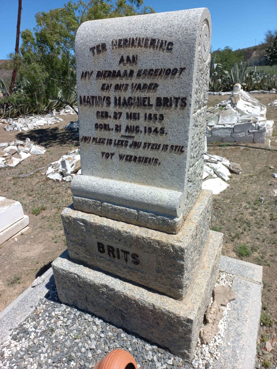 BRITS Mathys Machiel 1869-1945