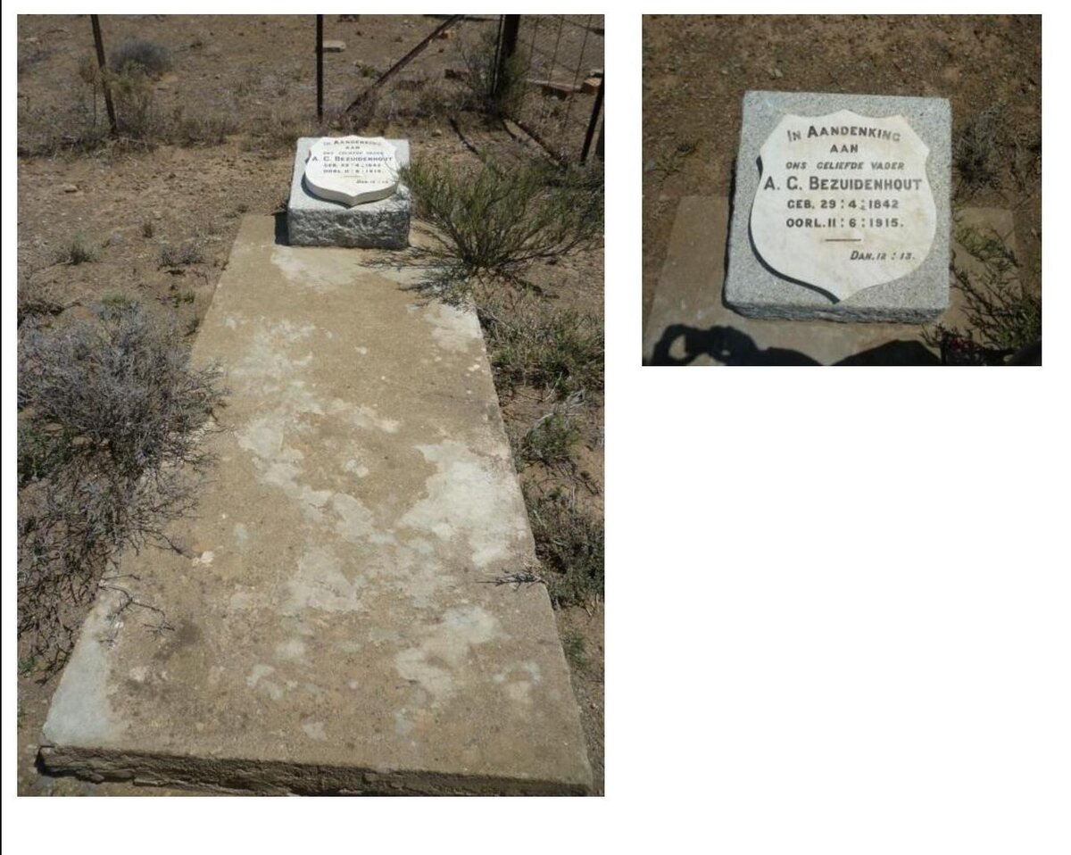 BEZUIDENHOUT A.G. 1842-1915