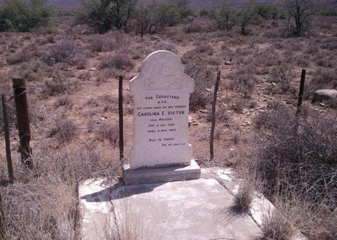 VICTOR Carolina E. nee KRUGER 1900-1937