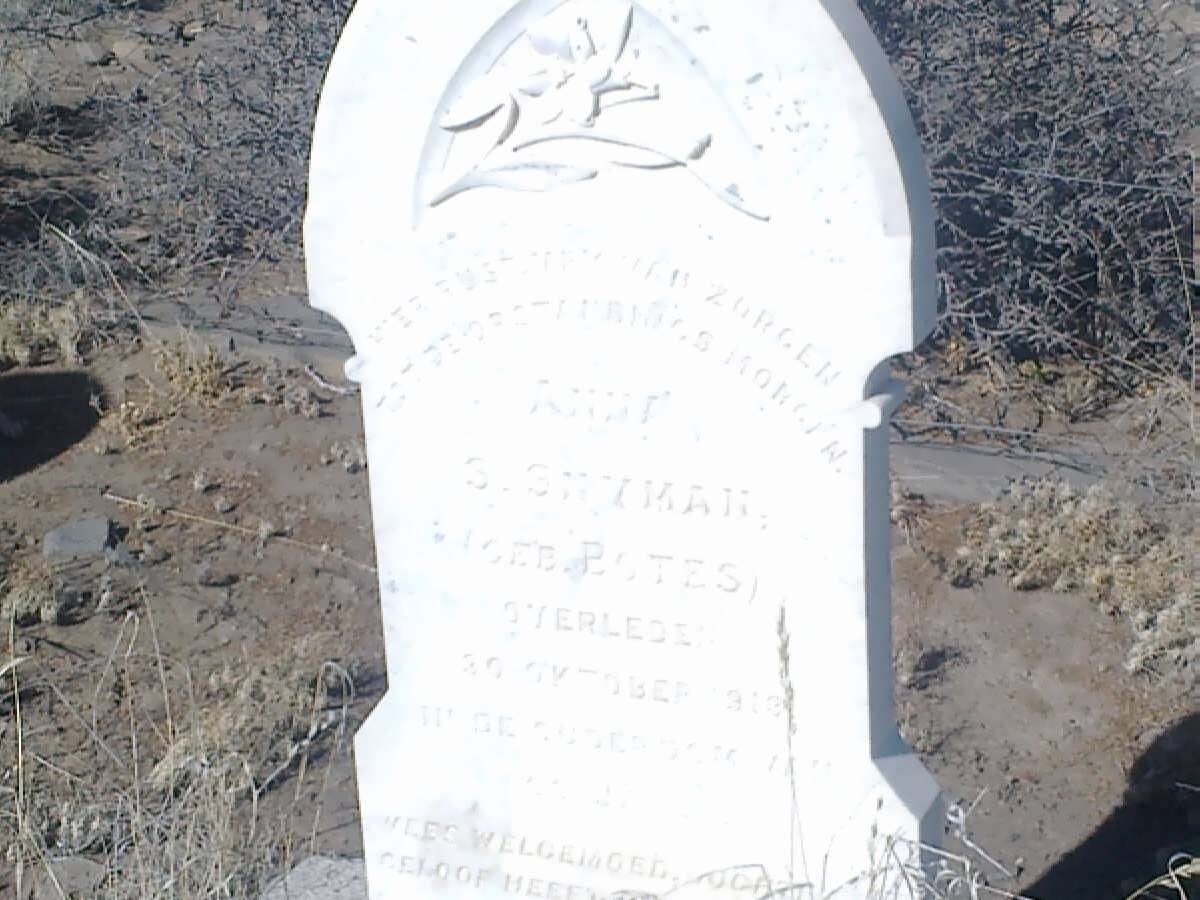 SNYMAN Anna S. nee BOTES -1918