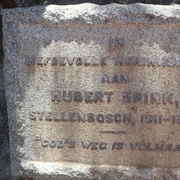 BRINK Hubert 1911-1933