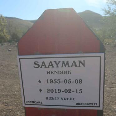 SAAYMAN Hendrik 1953-2019