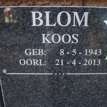 BLOM Koos 1943-2013