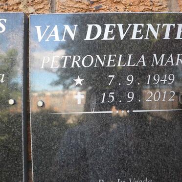DEVENTER Petronella Maria, van 1949-2012