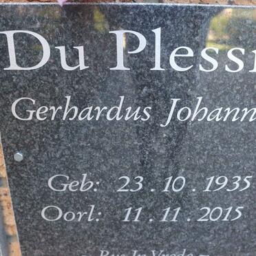 PLESSIS Gerhardus Johannes, du 1935-2015